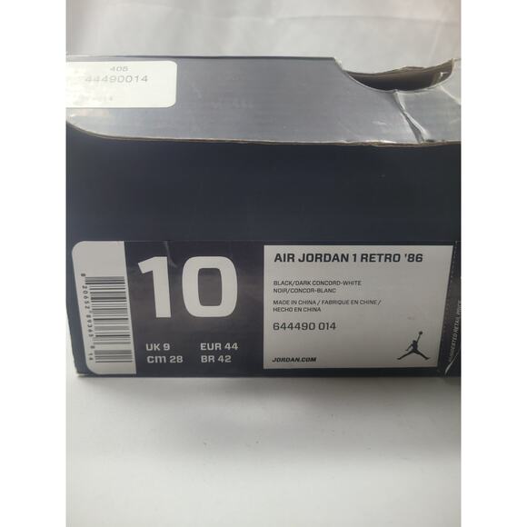 Nike Air Jordan 1 Retro ’86 “Dark Concord” Black Purple Size 10 NEW